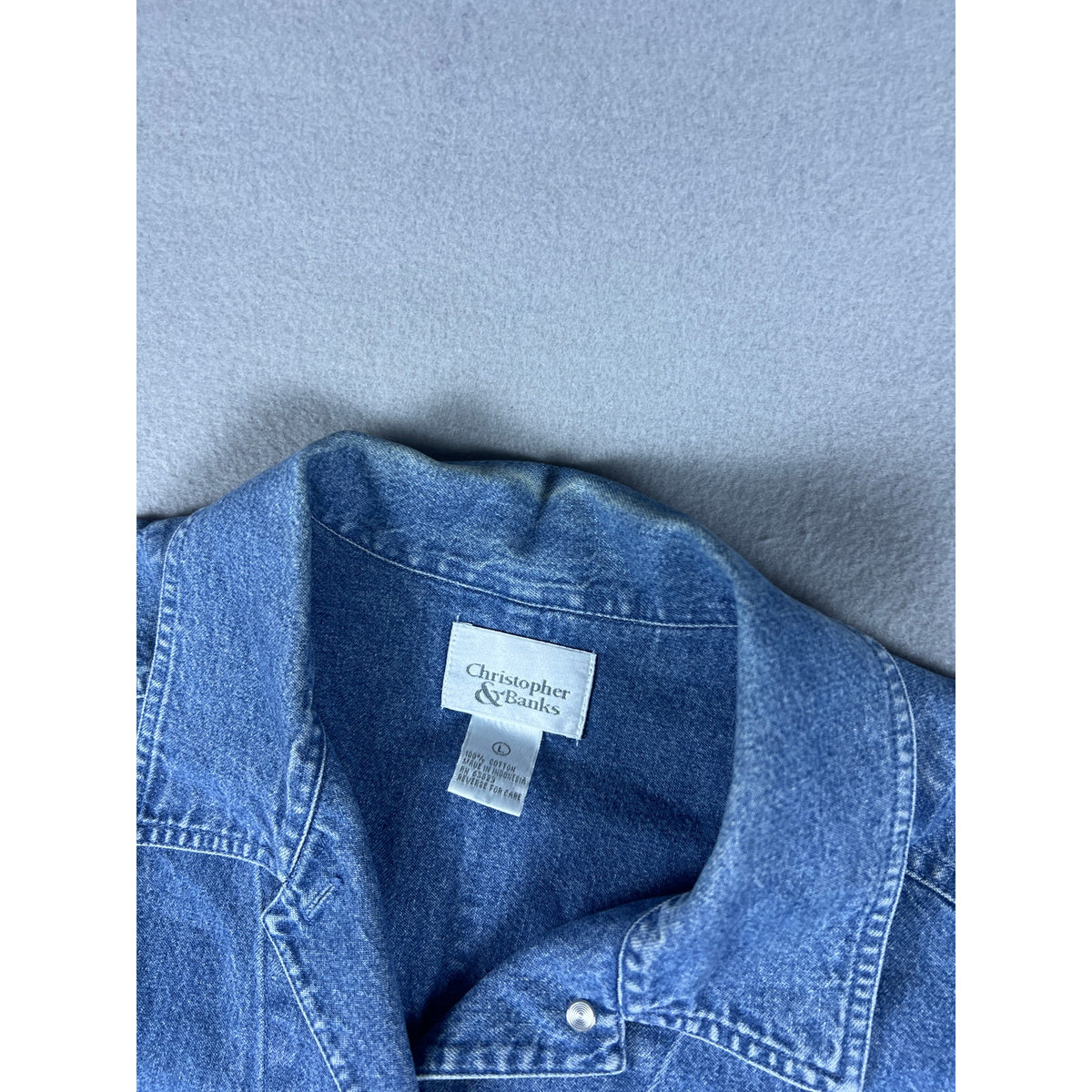 Vintage Christopher & Banks Embroidered Chore Jacket Womens - L