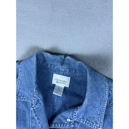 Vintage Christopher & Banks Embroidered Chore Jacket Womens - L