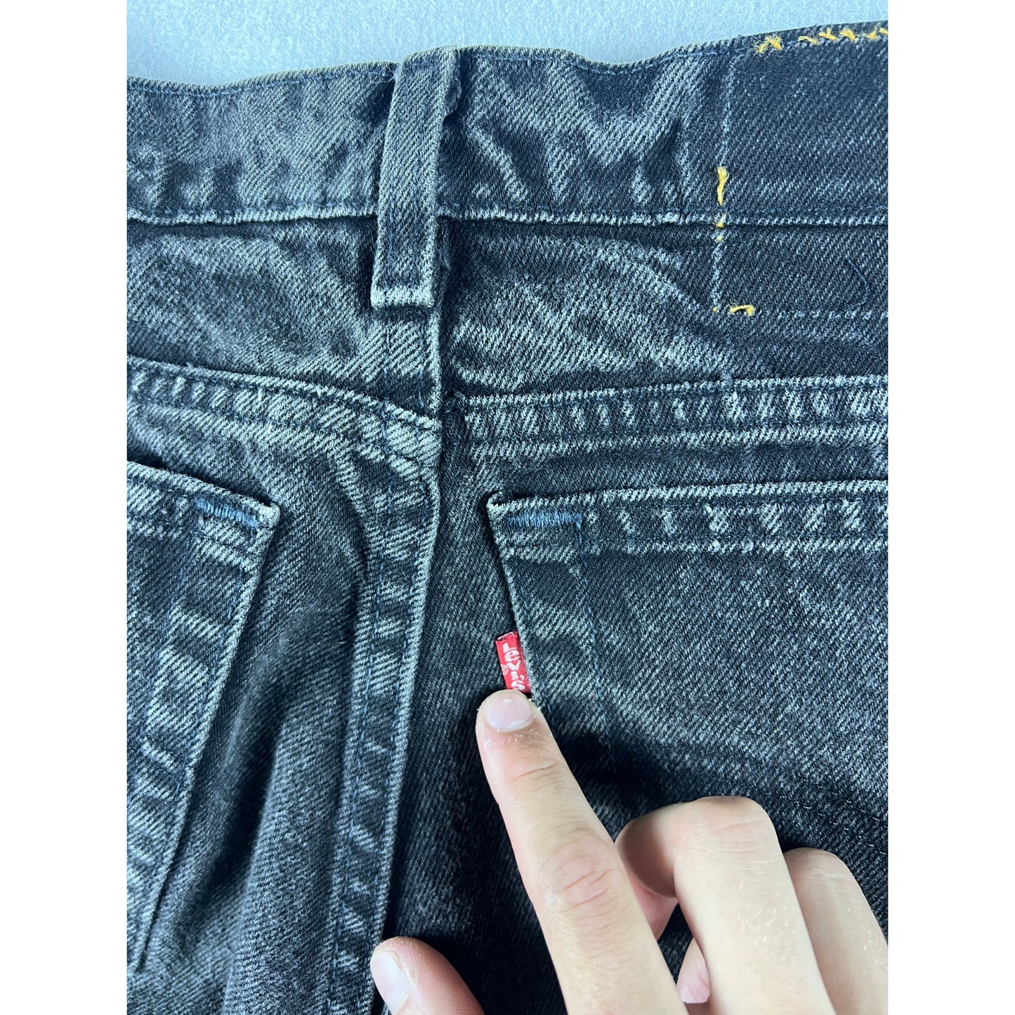 Levi's Tapered Washed Denim Jeans - 32x29