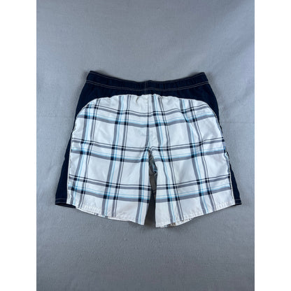 Ocean Pacific Plaid Board Shorts - L
