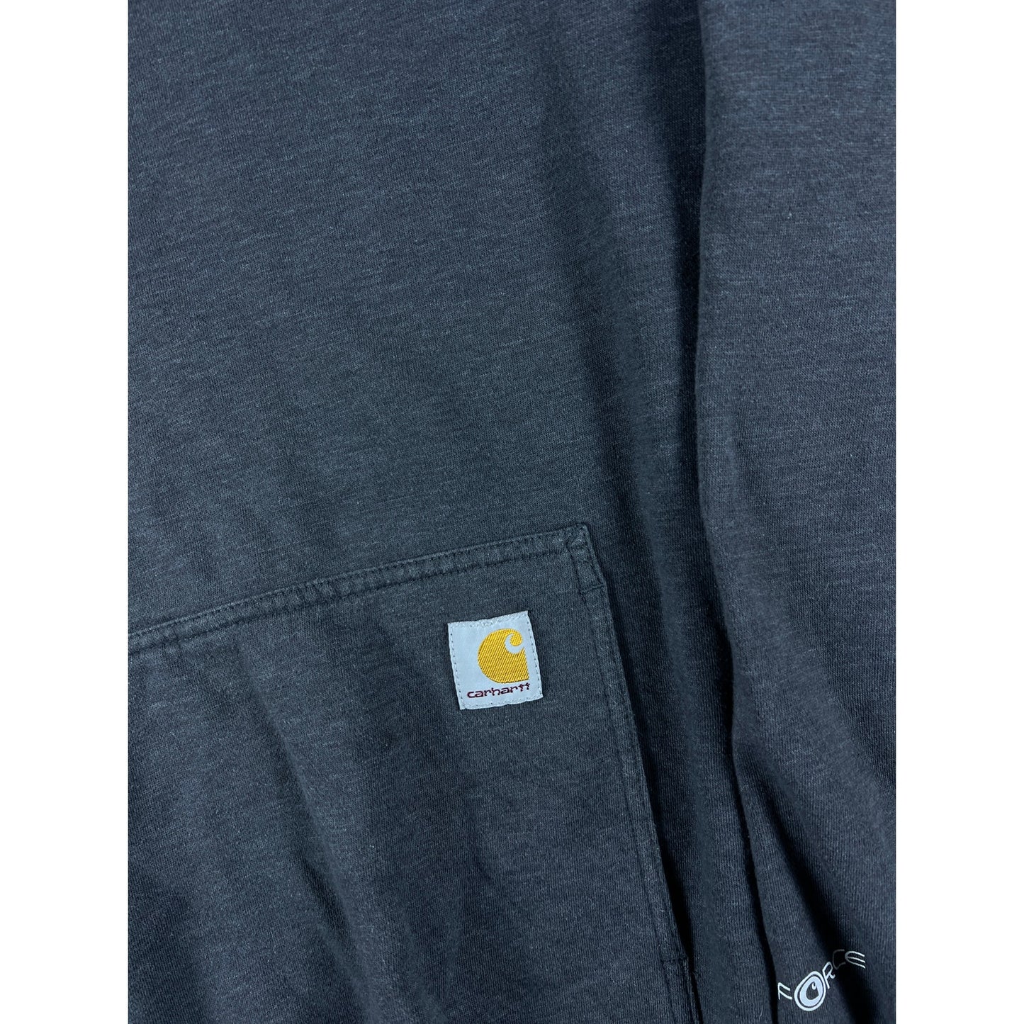 Vintage Grey Carhartt Spellout Hoodie - LT