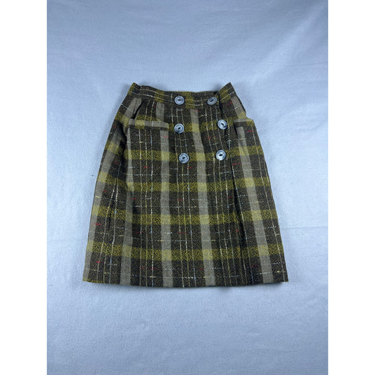 Vintage Jo Collins Wool Pencil Skirt - 24