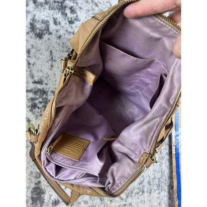 Vintage Coach Tan Satchel/Top Handle Bag