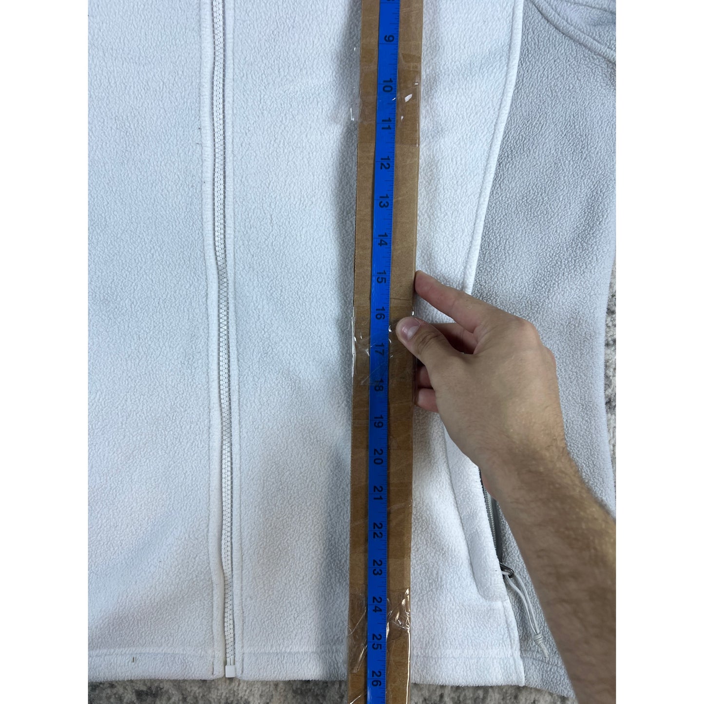 The North Face White Fleece Jacket - XL