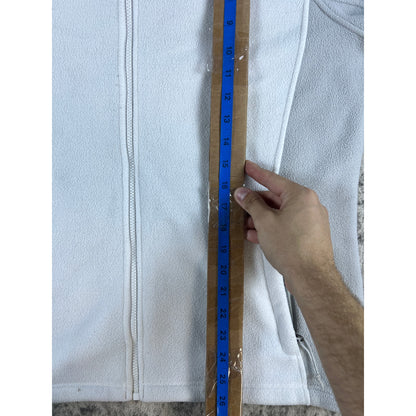 The North Face White Fleece Jacket - XL