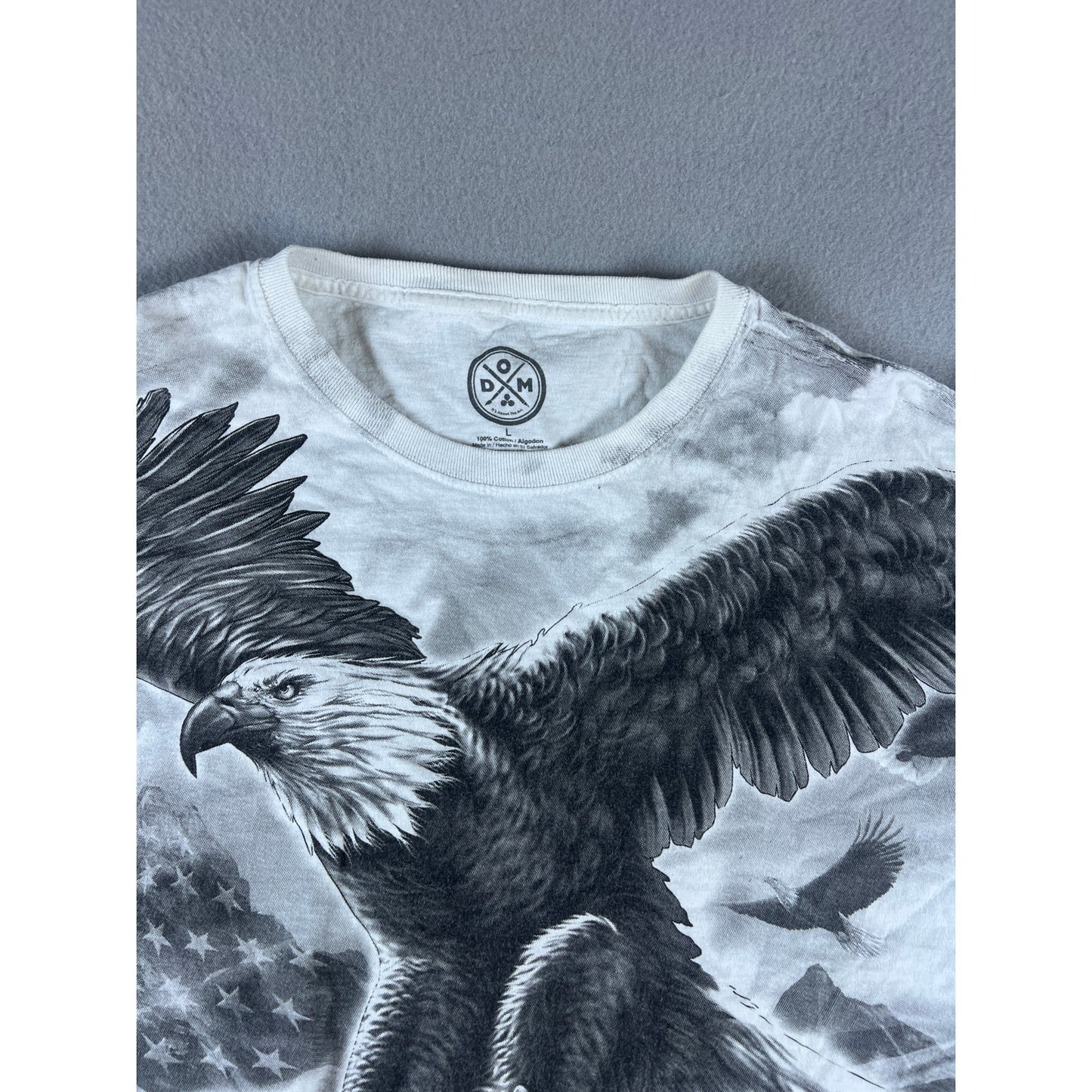 DOM Eagle American Flag T-Shirt - L