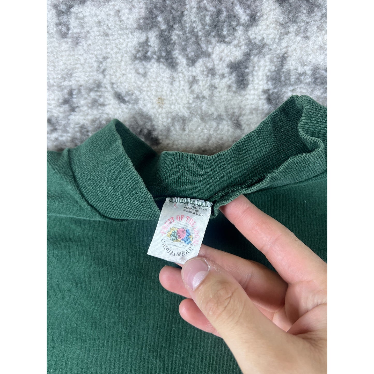 Vintage Mock Neck Shirt Mens - M