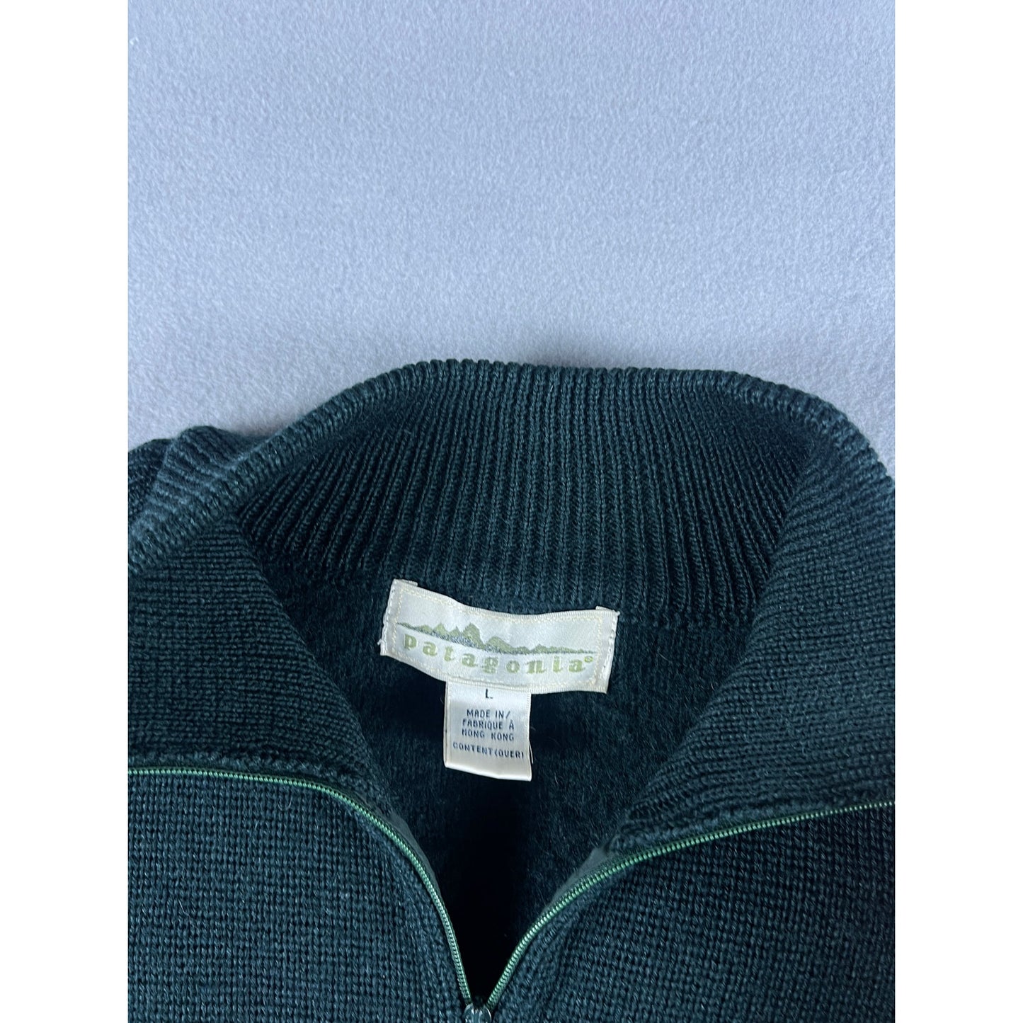 Vintage Patagonia Washed Wool 1/4 Zip Sweater - L