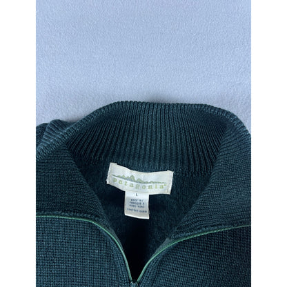 Vintage Patagonia Washed Wool 1/4 Zip Sweater - L