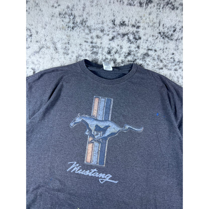 Vintage Grey Mustang Graphic T Shirt - XXL