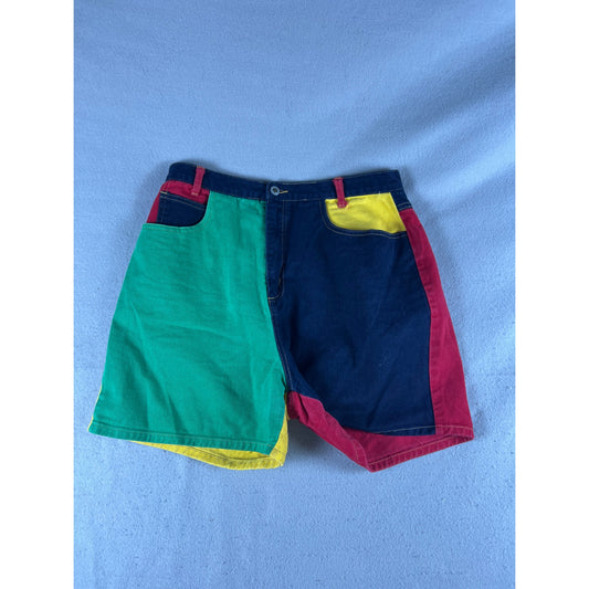 Vintage Paris Sport Club Colorblock Shorts - 13/14