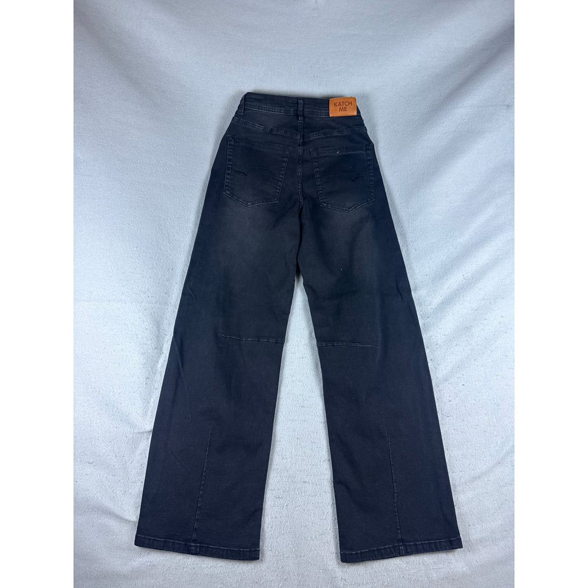 Katch Me High Waisted Wide Leg Jeans - XS