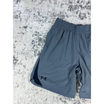 Under Armour Mens Med Gray Athletic Shorts - M