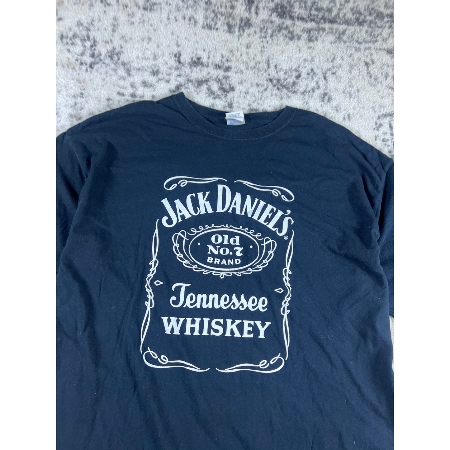 Black Jack Daniels Spellout Shirt - XL
