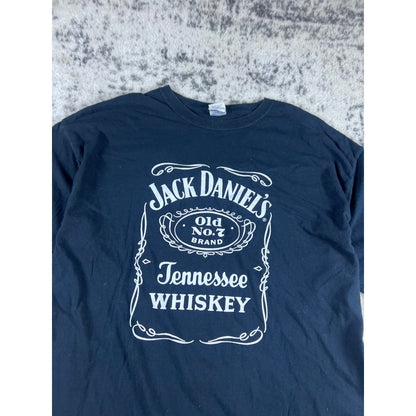 Black Jack Daniels Spellout Shirt - XL