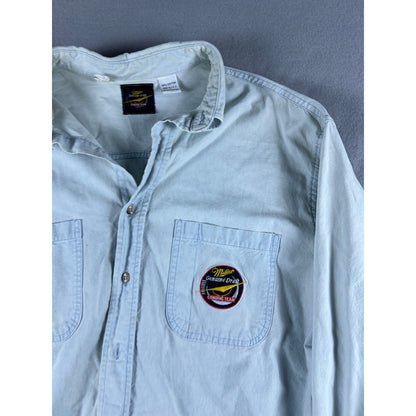 Vintage Miller Genuine Draft Denim Shirt - L