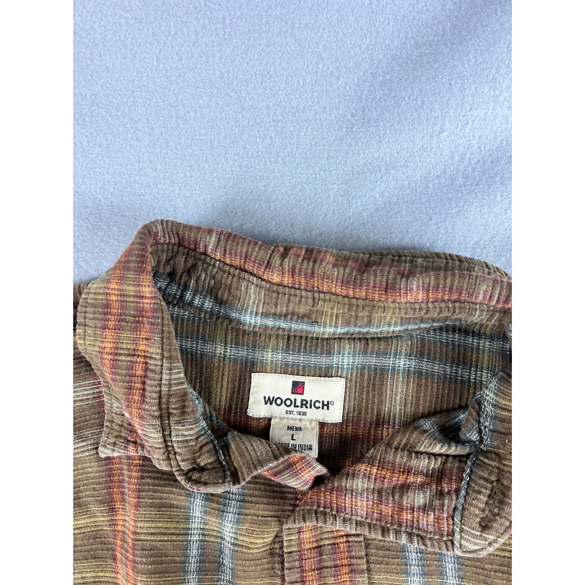 Woolrich Corduroy Plaid Shirt - L