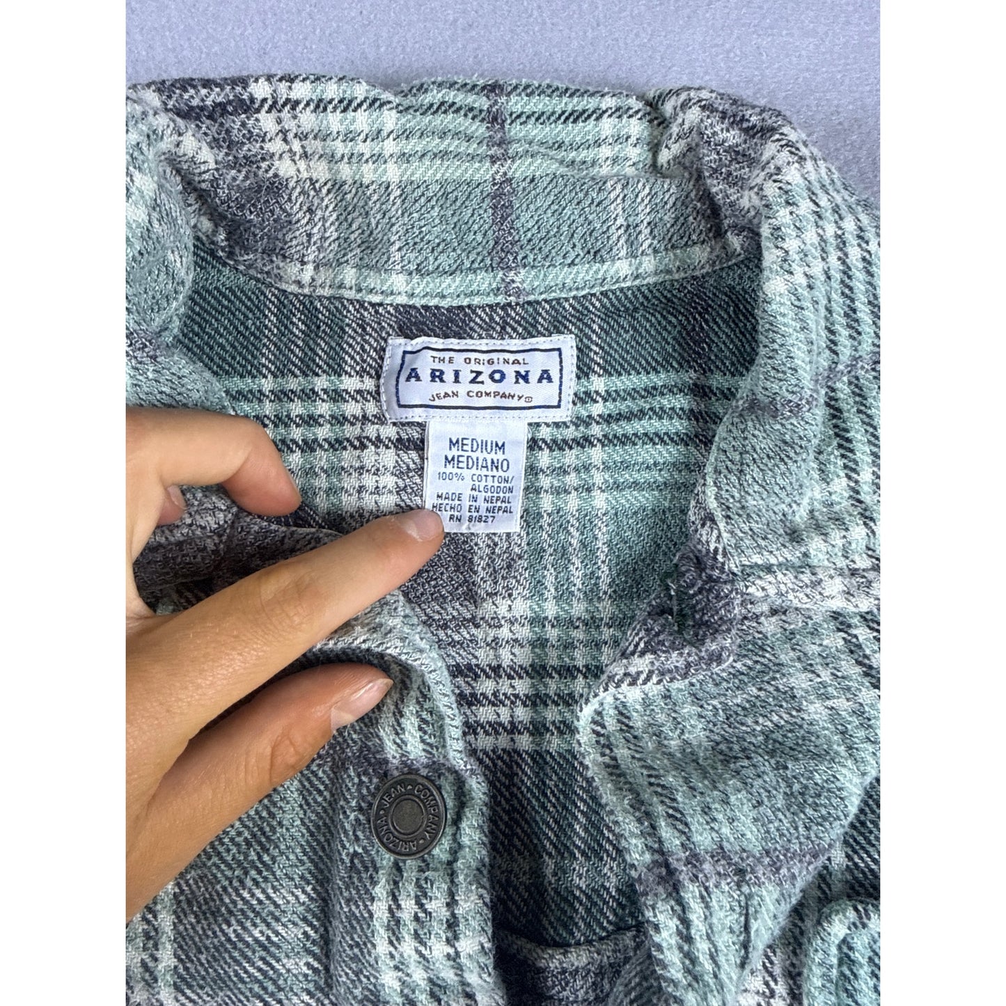 Vintage Arizona Jean Co Flannel Plaid Shirt - M