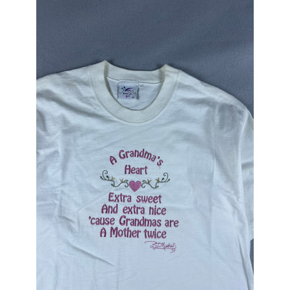 Vintage Bagy Jo Too Grandma's Heart T-Shirt Womens - M