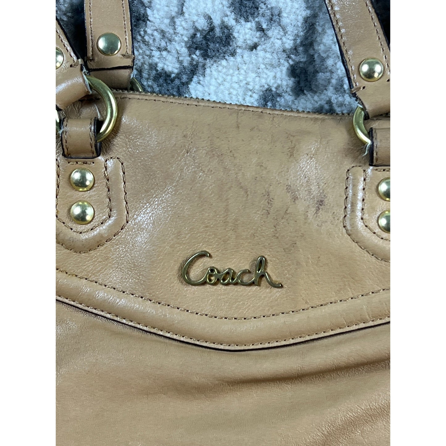 Vintage Coach Tan Satchel/Top Handle Bag