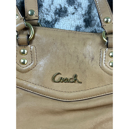 Vintage Coach Tan Satchel/Top Handle Bag