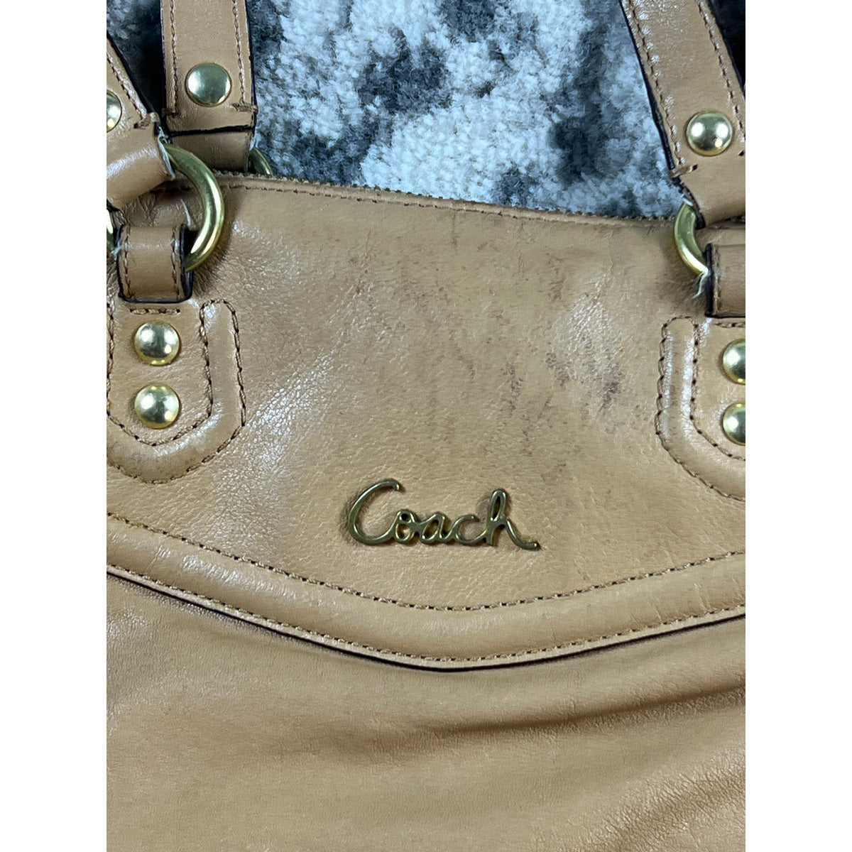 Vintage Coach Tan Satchel/Top Handle Bag