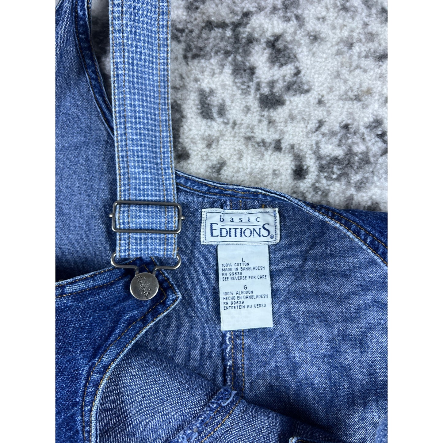 Vintage BASIC EDITION Denim Jean Overalls - L