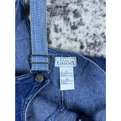 Vintage BASIC EDITION Denim Jean Overalls - L