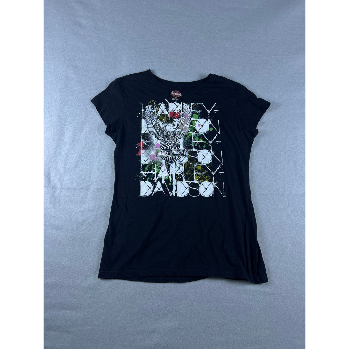Harley-Davidson Paint Splatter Eagle Top Womens - XL
