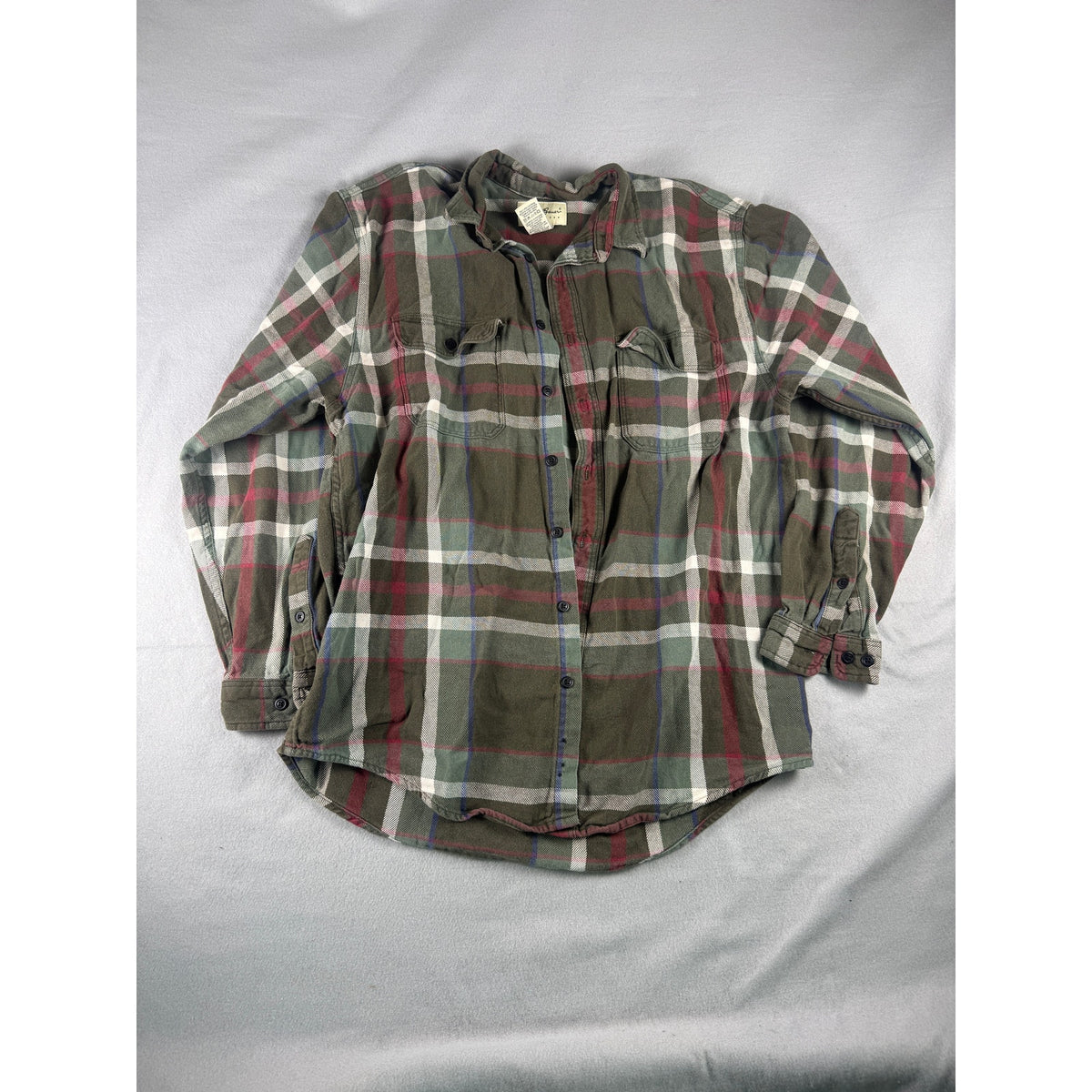 Eddie Bauer Flannel Plaid Shirt - LT