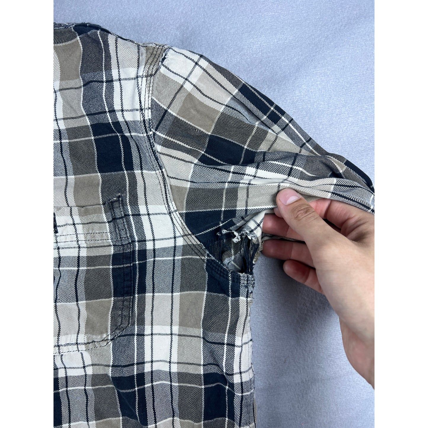Carhartt Flannel Distressed Shirt - XL