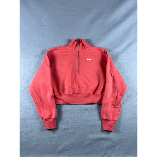 Nike NSW Phoenix Fleece 1/2-Zip Cropped Sweatshirt - XS
