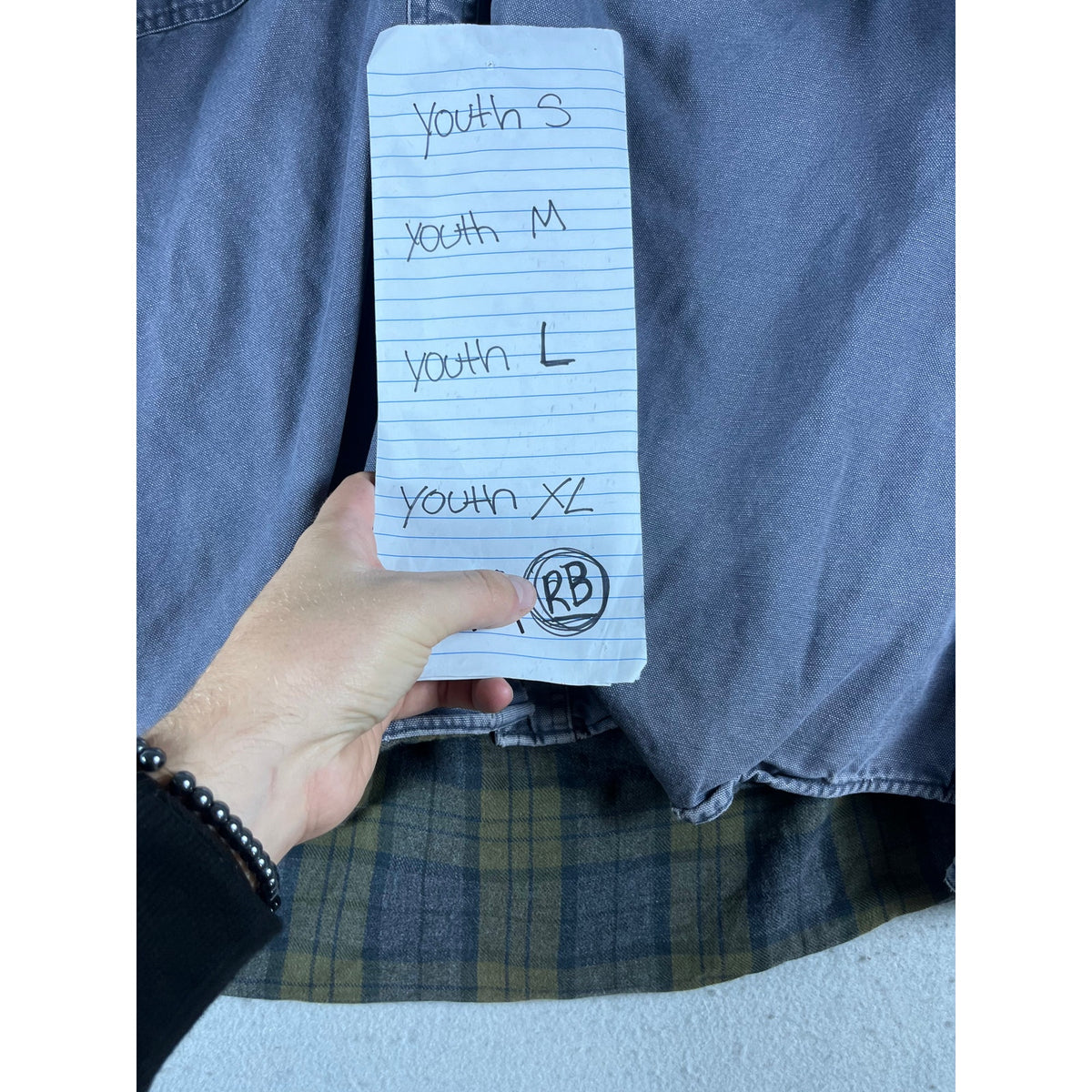 Guide Series Canvas Flannel Plaid Lined Shirt Jacket - L