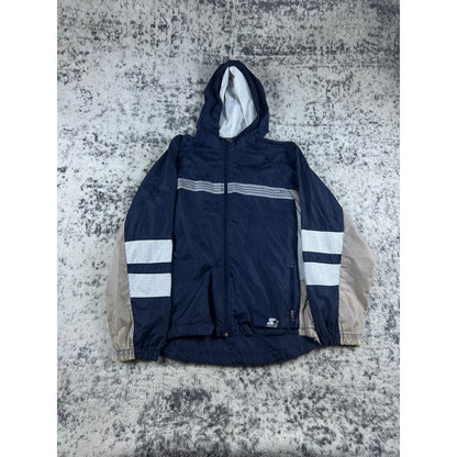 Blue Starter Full Zip Windbreaker Jacket - YL