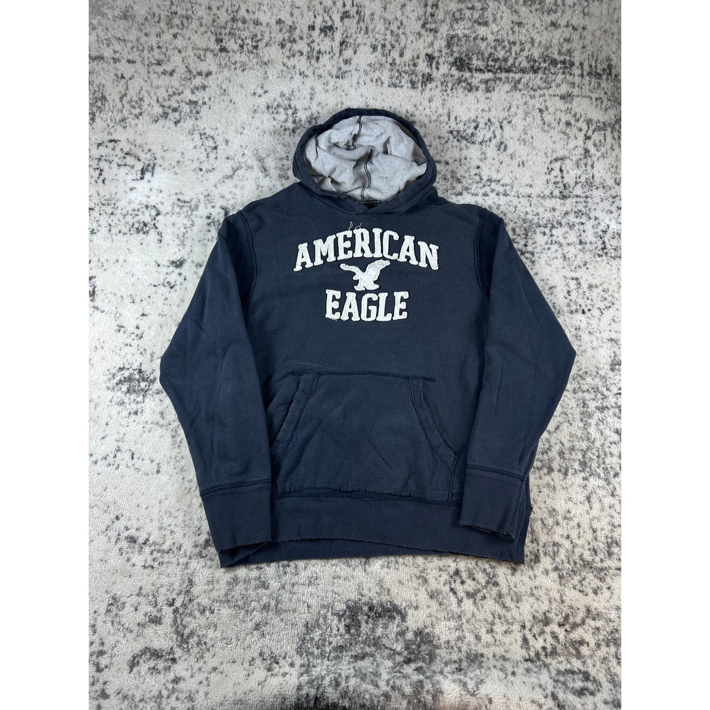 Vintage American Eagle Spellout Hoodie - L