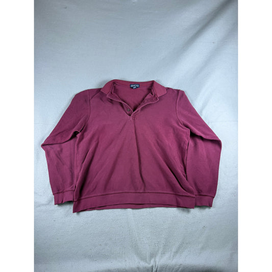Lands End Sweater Polo Shirt - L