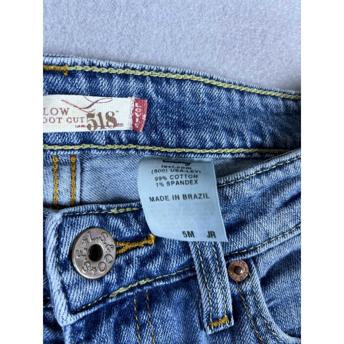 Levi's 518 Superlow Bootcut Jeans Womens - 28x30