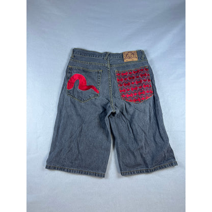 Vintage Evisu Y2K Denim Shorts - 32