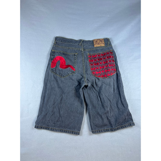 Vintage Evisu Y2K Denim Shorts - 32