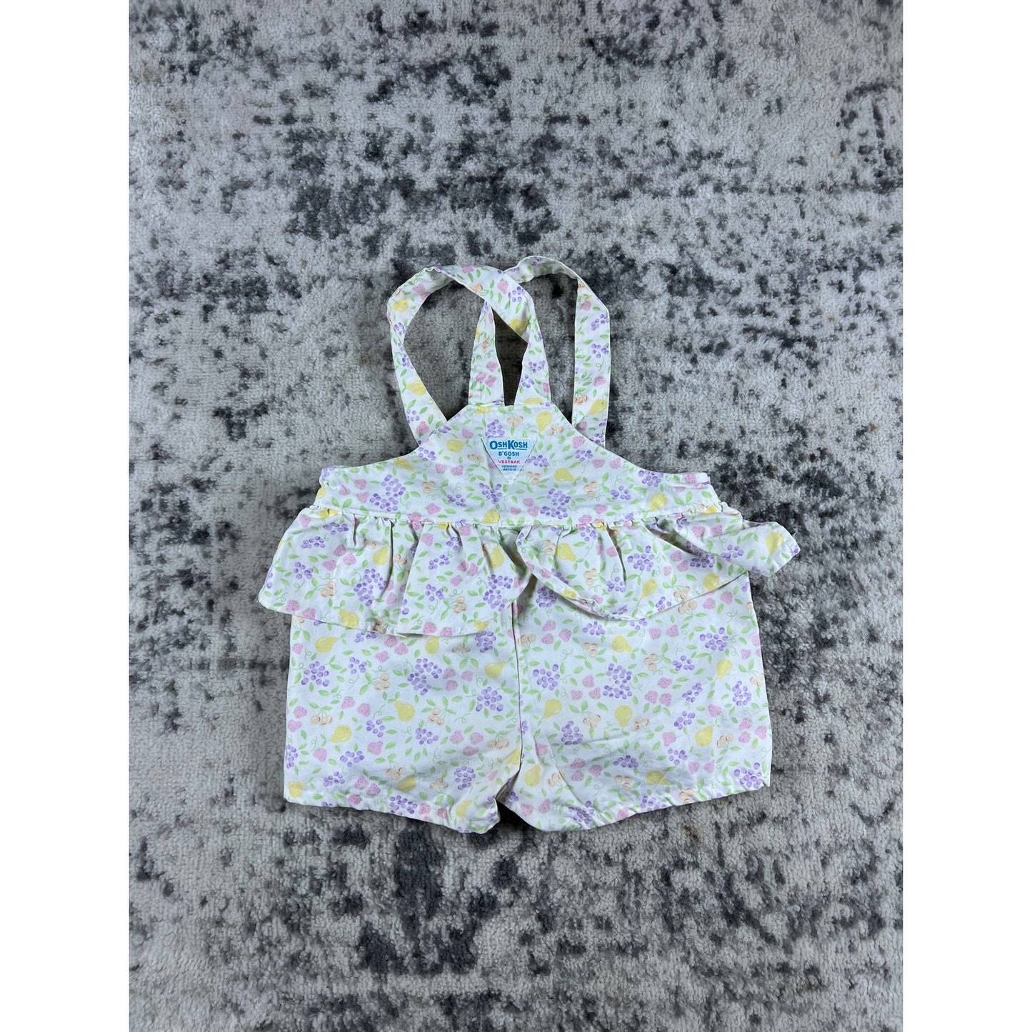 80's Vintage Floral Oshkosh B'gosh Shortalls - 2T