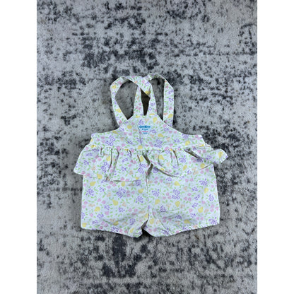 80's Vintage Floral Oshkosh B'gosh Shortalls - 2T