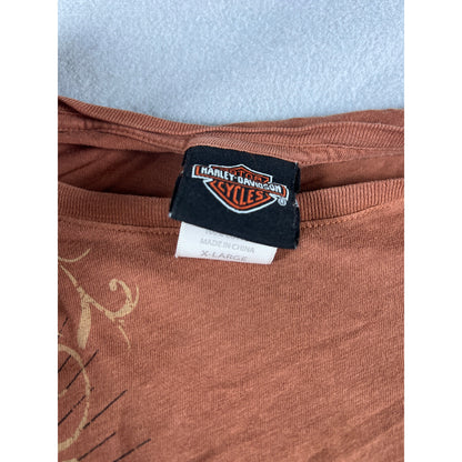 Harley Davidson Dagger Angel Wings Top Womens - XL