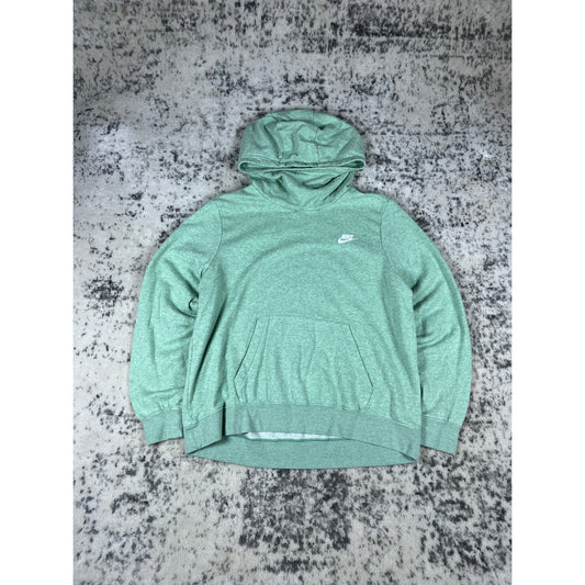 Nike Teal Green Spellout Hoodie - XL