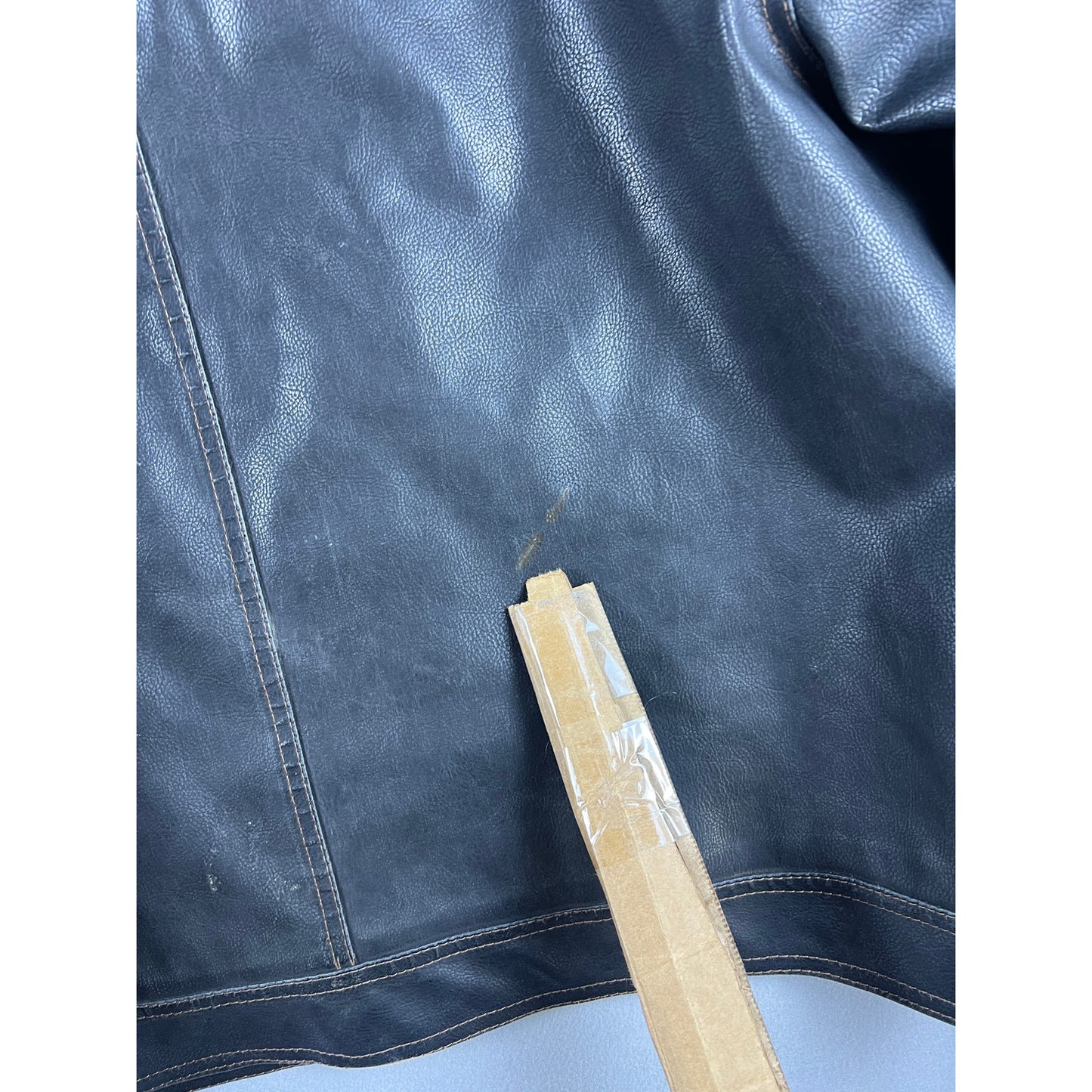 Arizona Faux Leather Biker Jacket - XL