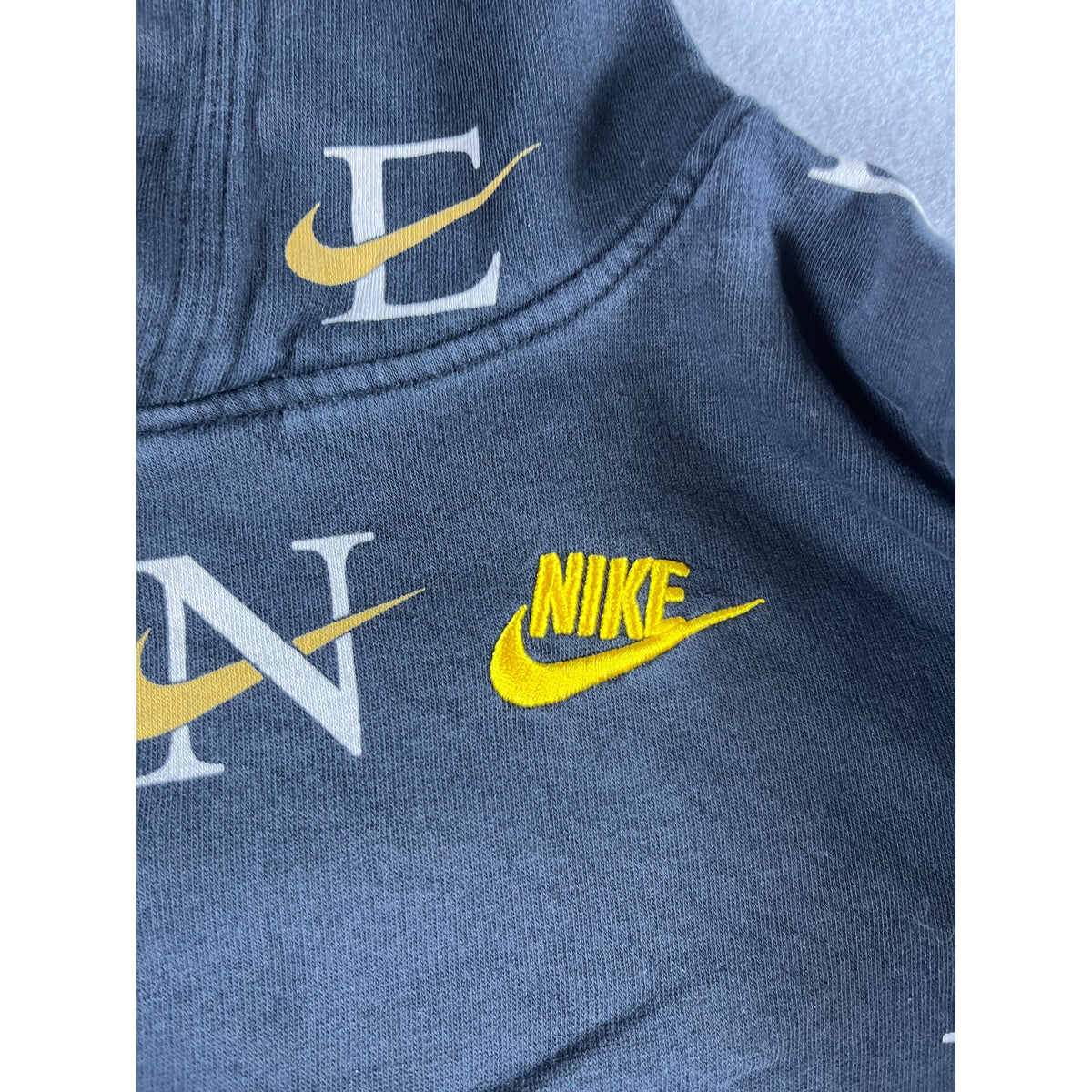 Nike Spellout All Over Print Hoodie Youth - XL