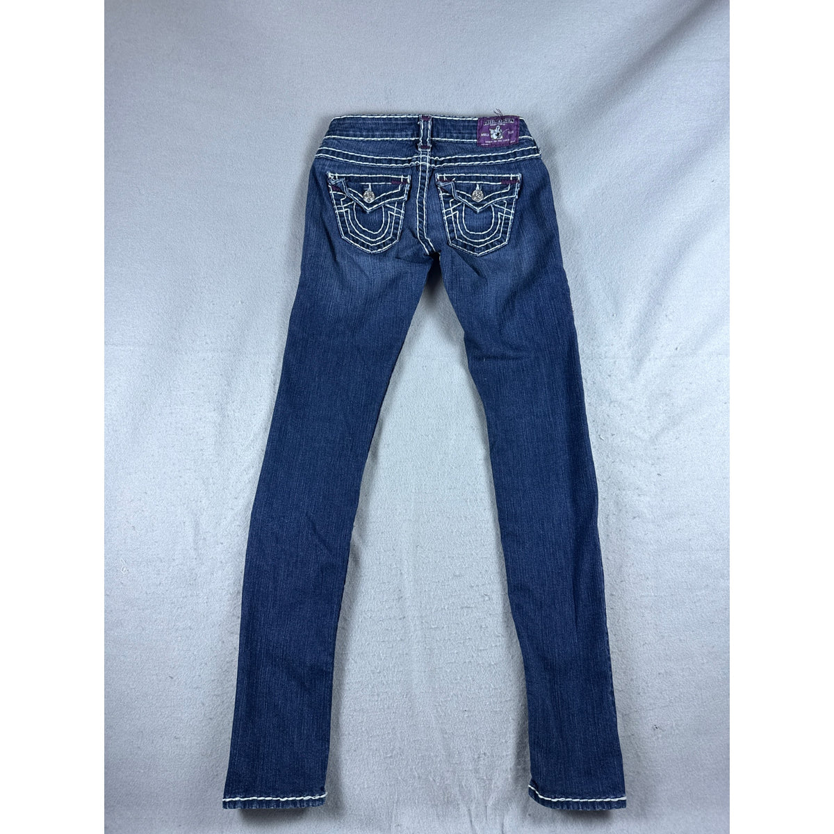 True Religion Julie Super T Super Skinny Low Rise Jeans - 26