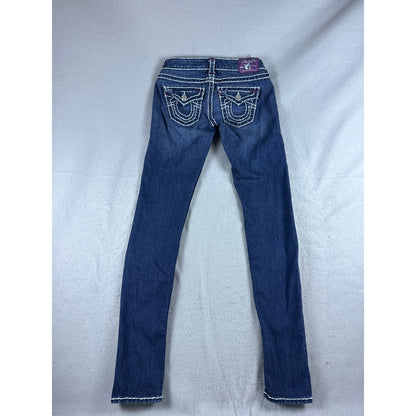 True Religion Julie Super T Super Skinny Low Rise Jeans - 26