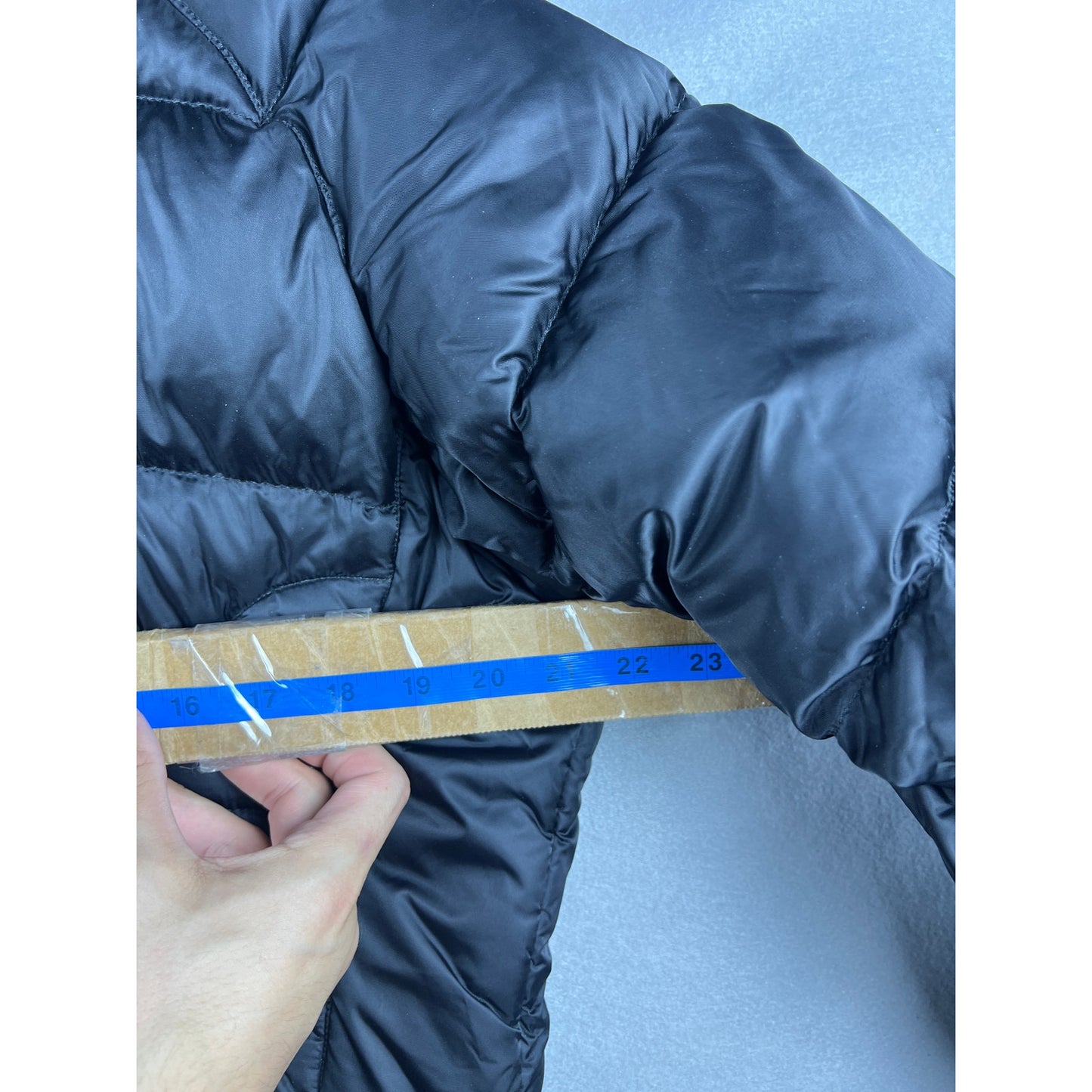 The North Face 550 Black Fur Down Jacket - L