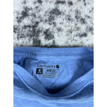 Vintage Light Blue Carhartt Pocket T-shirt - M