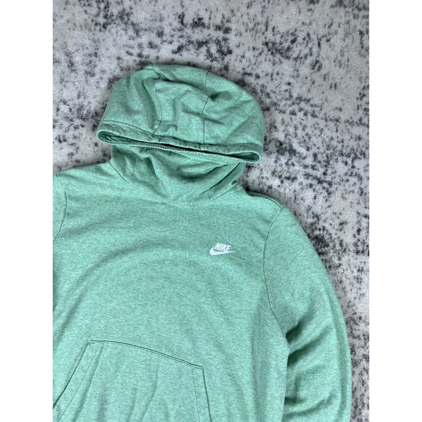 Nike Teal Green Spellout Hoodie - XL